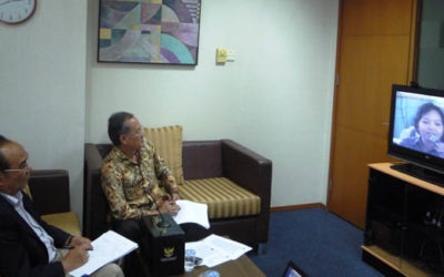 Video Conference antara Jakarta dan Luwuk
